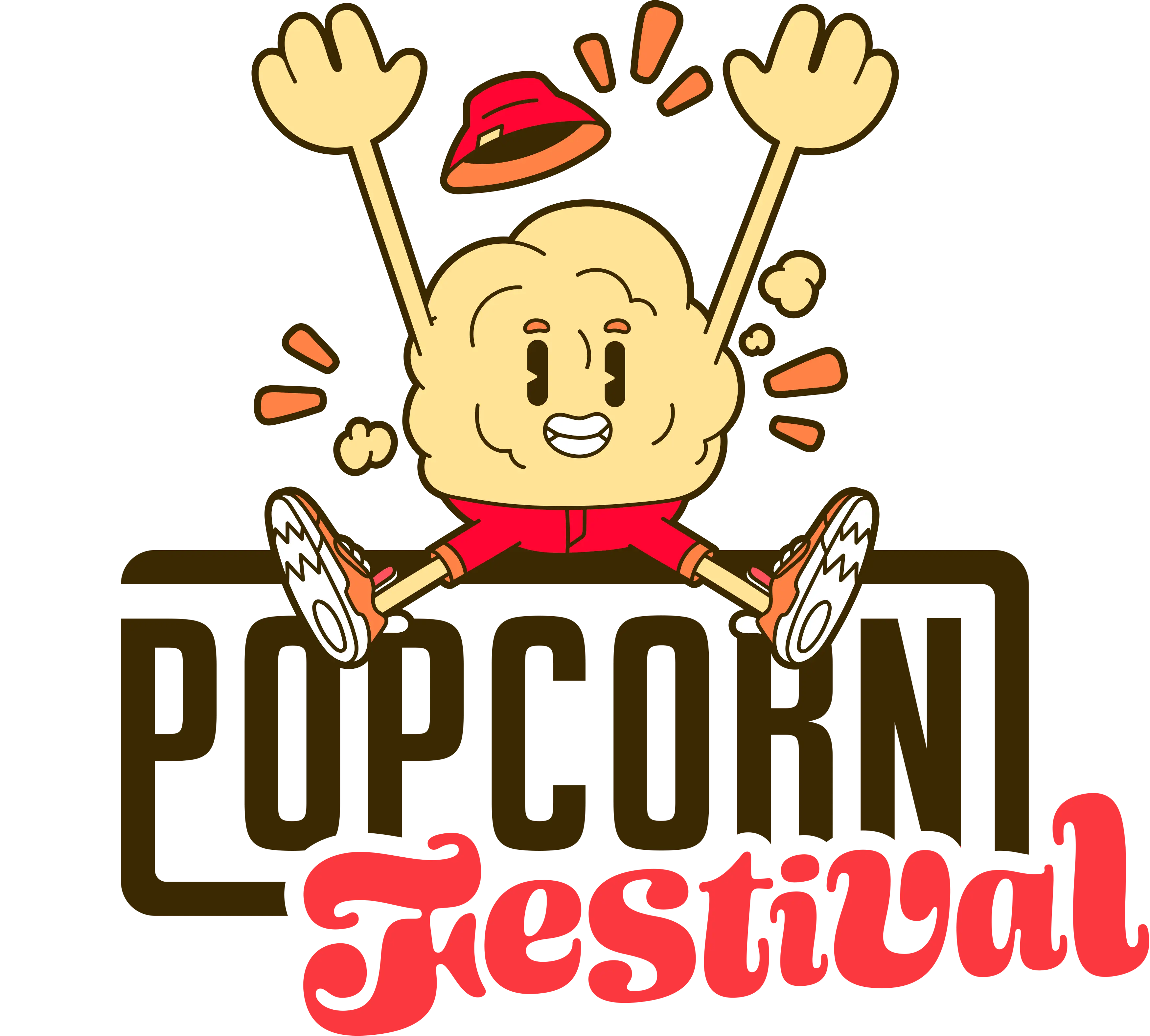 Popcorn festival logo